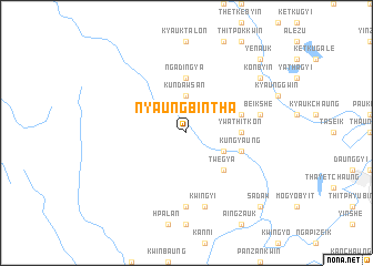 map of Nyaungbintha