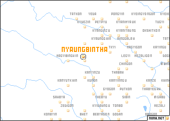 map of Nyaungbintha