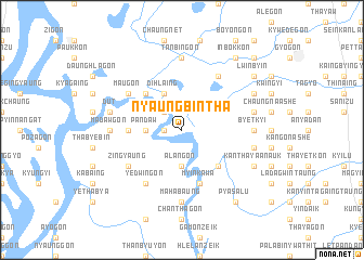 map of Nyaungbintha