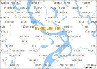 map of Nyaungbintha