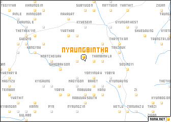 map of Nyaungbintha