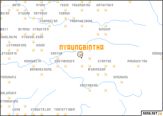 map of Nyaungbintha