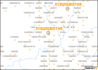 map of Nyaungbintha