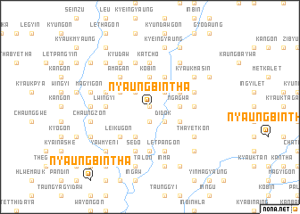 map of Nyaungbintha