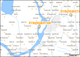 map of Nyaungbintha