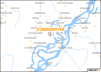 map of Nyaungbintha