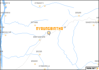 map of Nyaungbintha