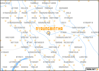 map of Nyaungbintha