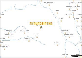 map of Nyaungbintha