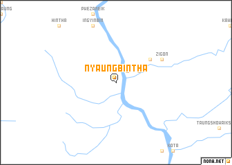 map of Nyaungbintha