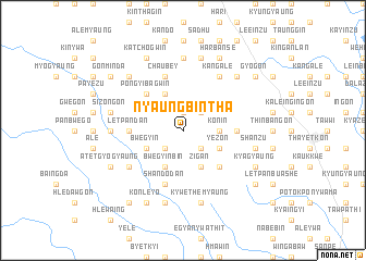 map of Nyaungbintha