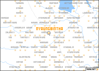 map of Nyaungbintha
