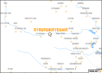 map of Nyaungbin-yedwin