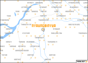 map of Nyaungbinywa