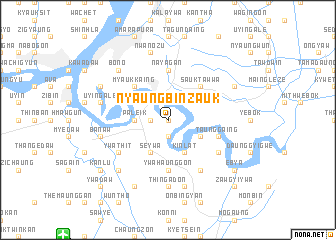 map of Nyaungbinzauk