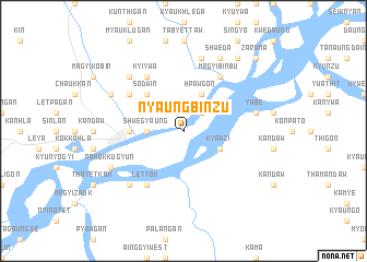 map of Nyaungbinzu