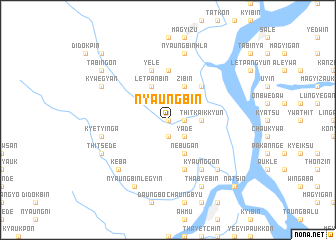 map of Nyaungbin