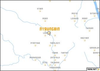 map of Nyaungbin