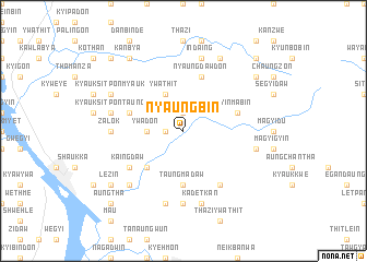 map of Nyaungbin