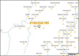 map of Nyaungbyan