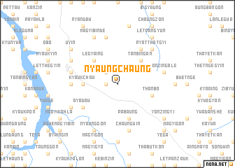 map of Nyaungchaung