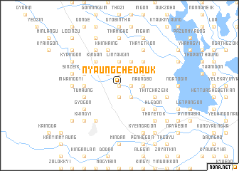 map of Nyaungchedauk