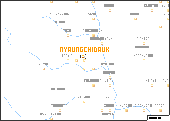 map of Nyaungchidauk