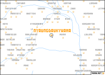 map of Nyaung-dauk-ywama