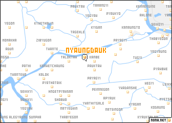 map of Nyaungdauk