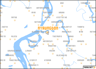 map of Nyaungdon