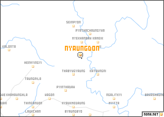 map of Nyaungdon