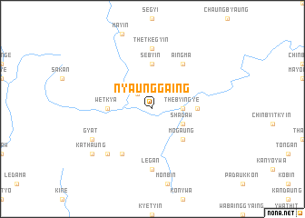 map of Nyaunggaing