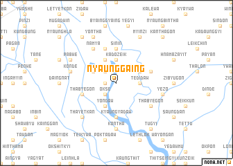 map of Nyaunggaing