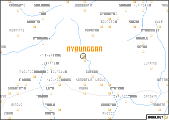 map of Nyaunggan