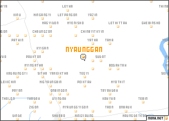 map of Nyaunggan