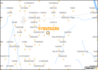 map of Nyaunggaw