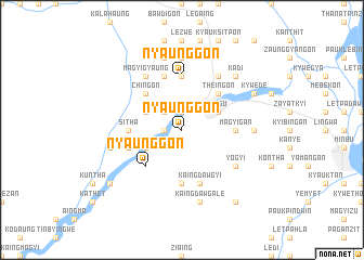 map of Nyaunggon