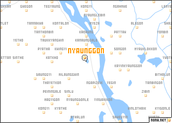 map of Nyaunggon