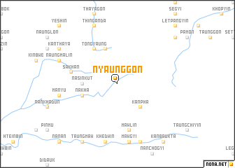 map of Nyaunggon