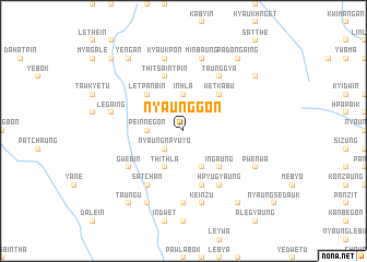 map of Nyaunggon
