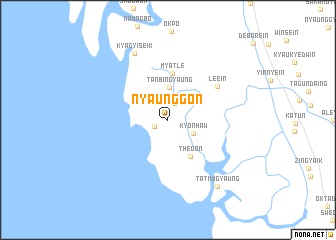 map of Nyaunggon