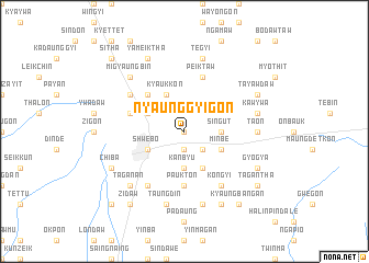 map of Nyaunggyigon