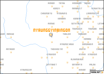 map of Nyaunggyinbingon