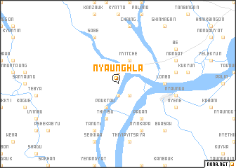 map of Nyaunghla