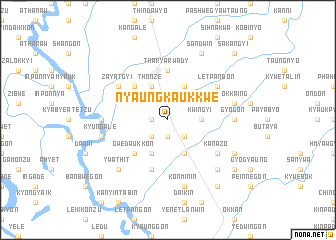 map of Nyaungkaukkwe