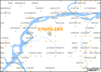 map of Nyaunglebin