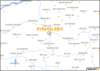 map of Nyaunglebin