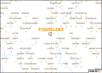 map of Nyaunglebin