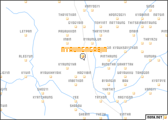 map of Nyaungngabin