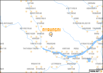 map of Nyaungni